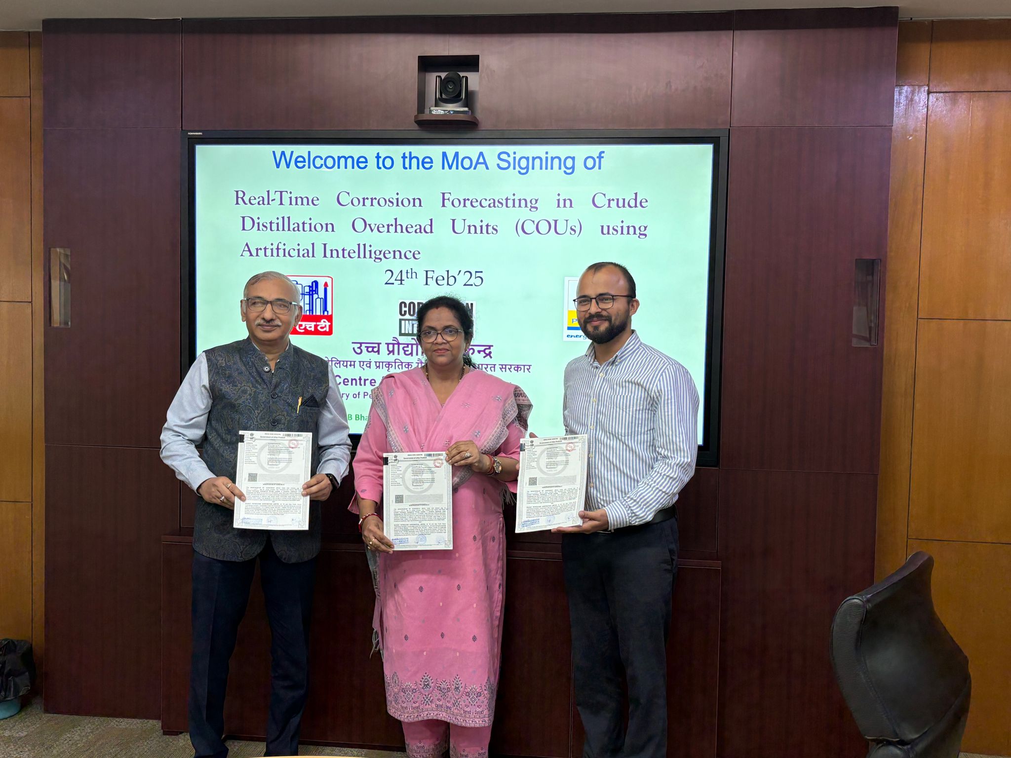 Strategic Collaboration with BPCL CRDC and Centre For High Technology